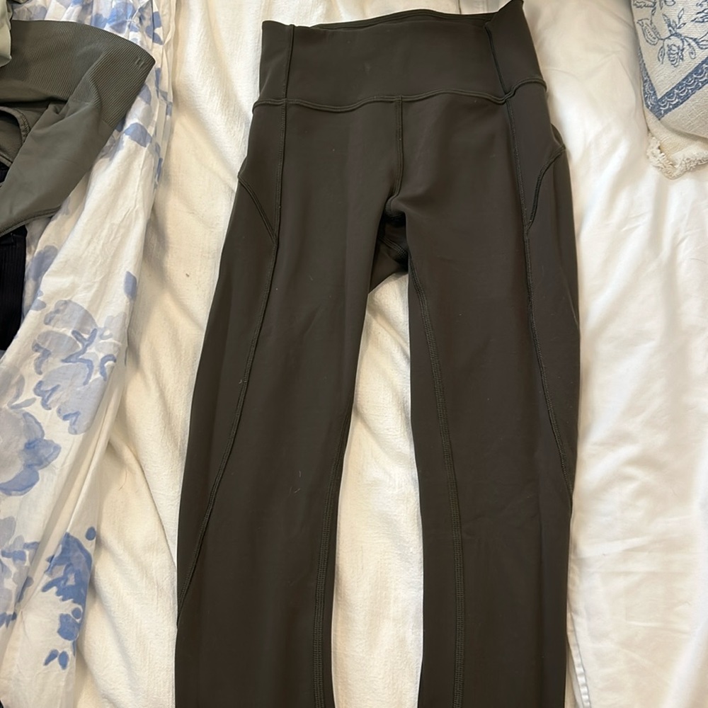 Dark Olive Speed Up Tights